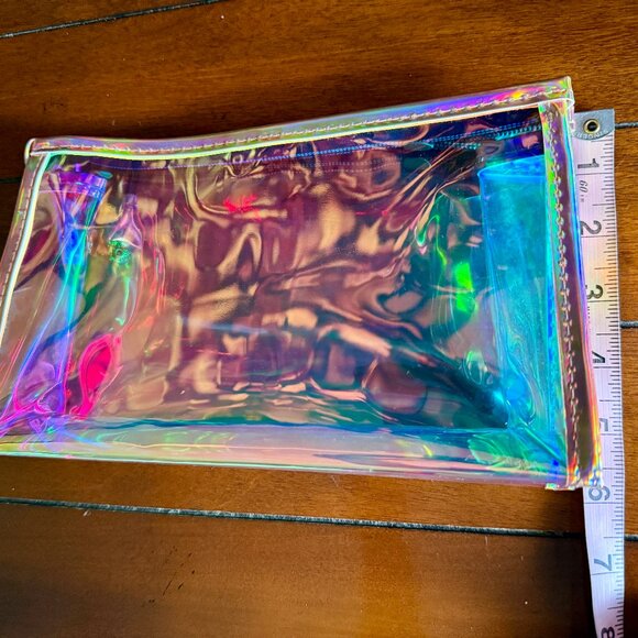 NEW 3-Pc Iridescent, Holographic, Versatile, Makeup, Cosmetic Bags - Picture 3 of 6